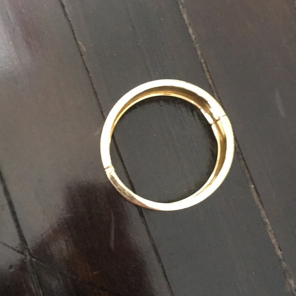 Coral and Gold Cuff Bracelet - Picture 3 of 4